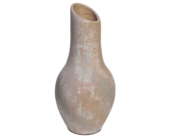 Sunset Pink Terracotta Vase - dharmasiadja.com - Top View